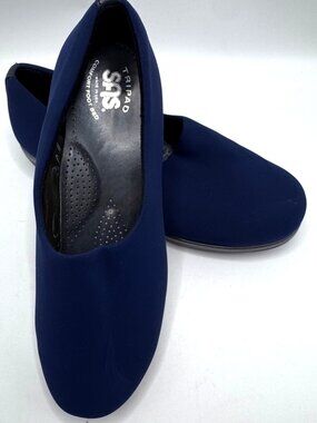 SAS Womens Blue Tripad Comfort Slip-On Shoes Size 8.5M #A8903978